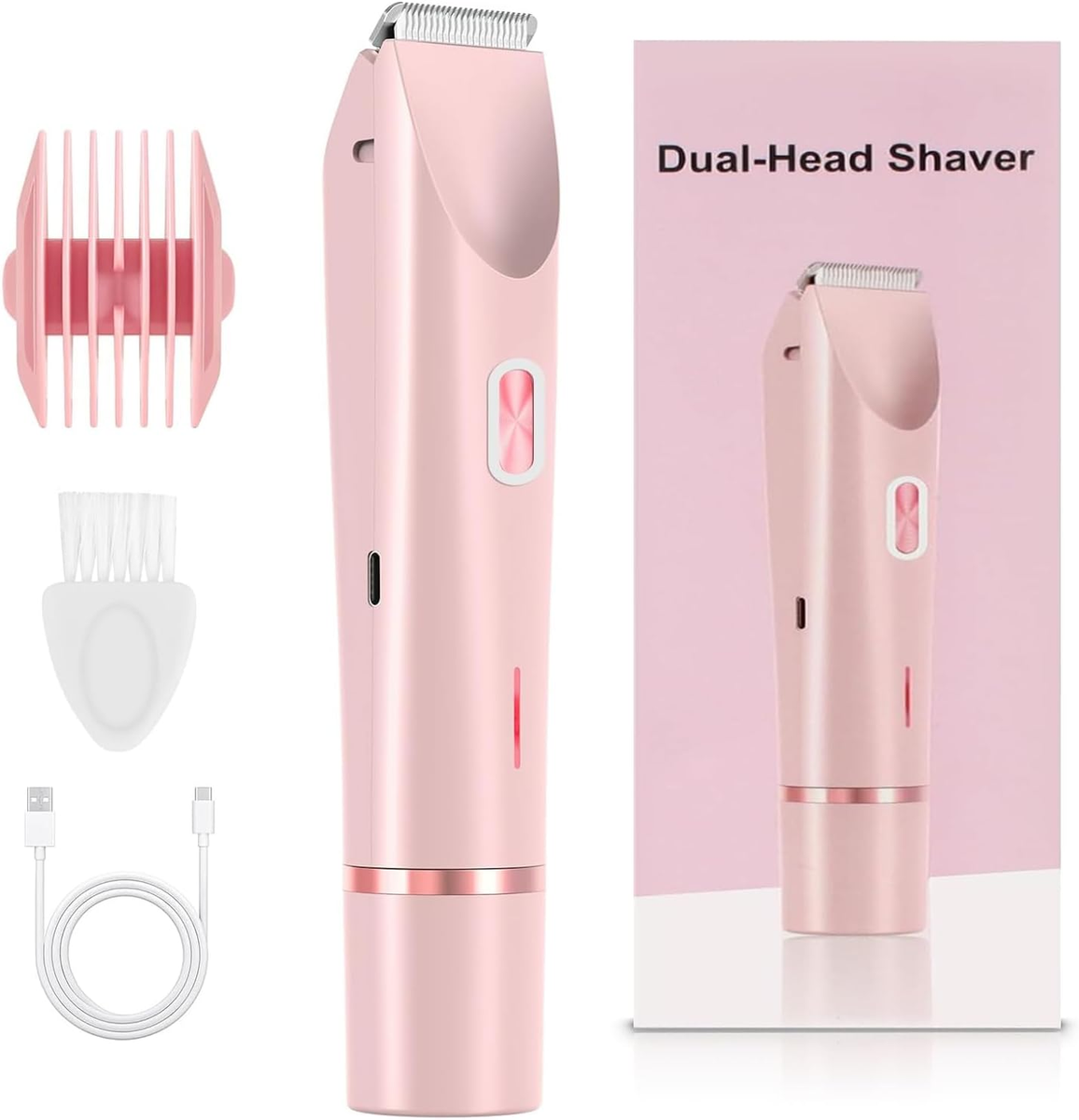 Electric Shaver for Woman Double Head Dual Purpose Female Razor Body Epilator Leg Underarm Bikini Electric Hair Remover Trimmer